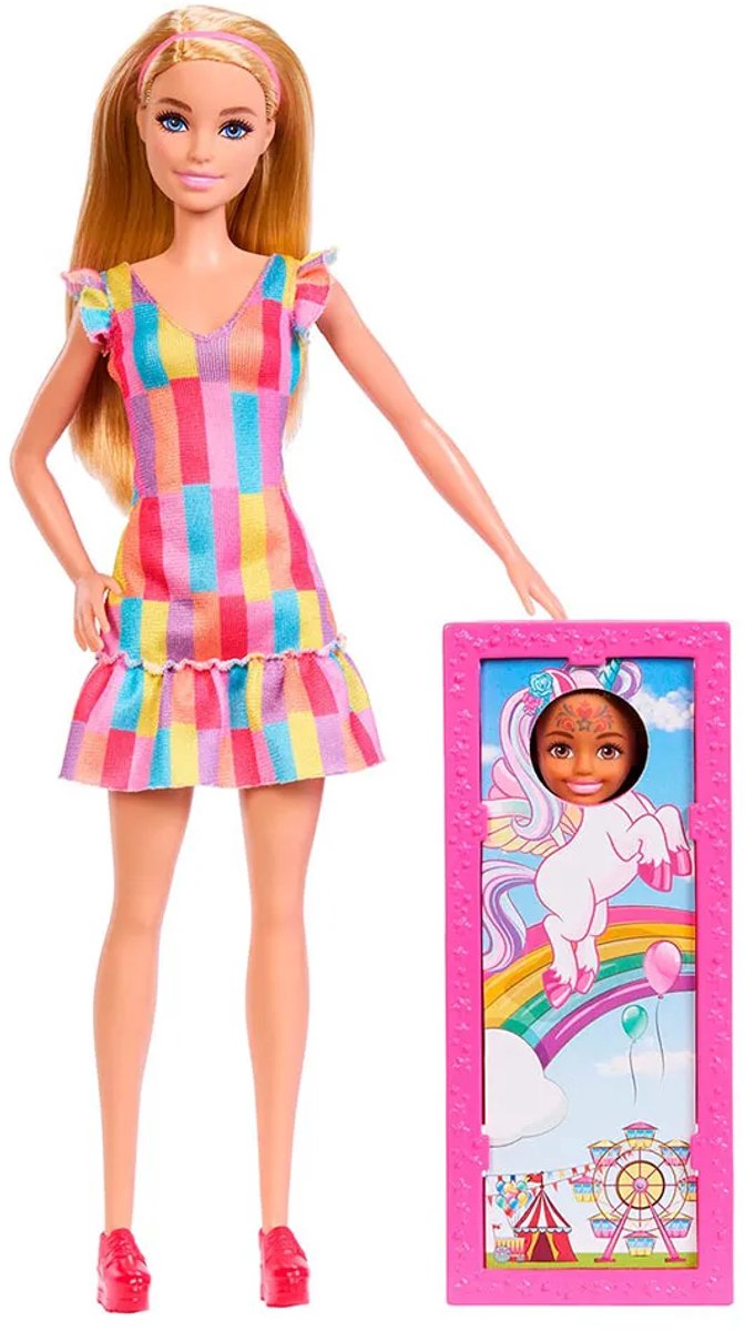 Barbie dag op de kermis speelset met schmink en fotostandaard - 2 poppen en accessoires — afbeelding 2