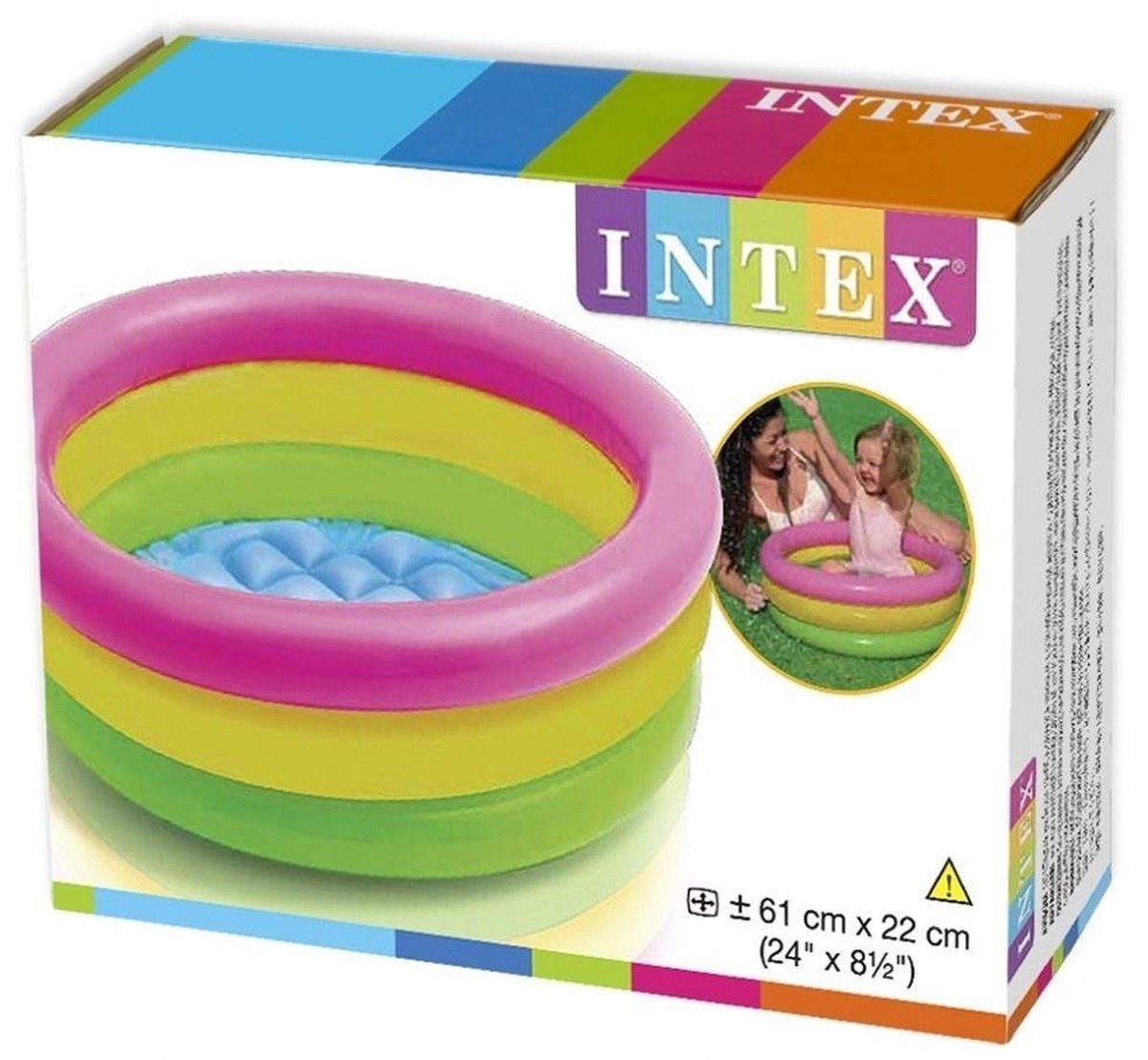 Intex Sunset Glow Baby Opblaaszwembad - Ø 61 x 22 cm — afbeelding 8