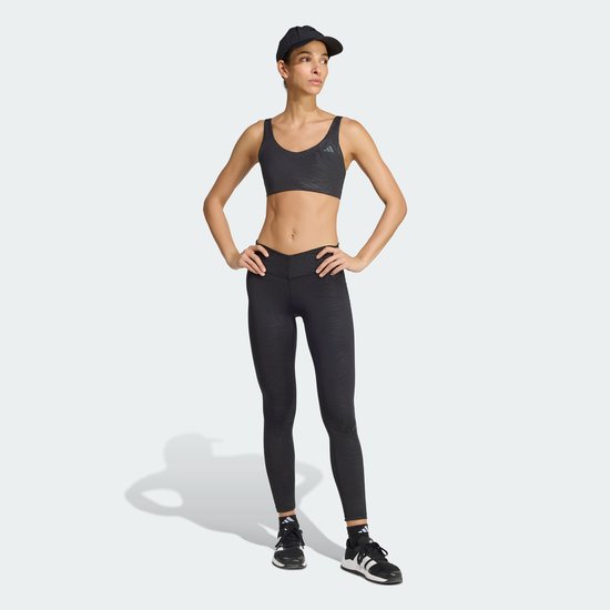 Adidas Performance All Me Essentials Graphic Legging - Dames - Zwart van Adidas — afbeelding 2