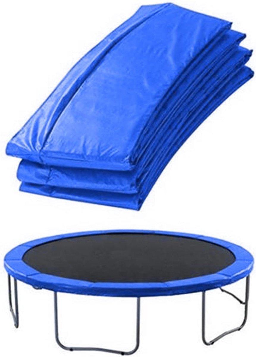 Trampoline Randafdekking - Beschermhoes Trampoline - Veilig Spelen - Weerbestendig Materiaal - 2.44 m - Blauw