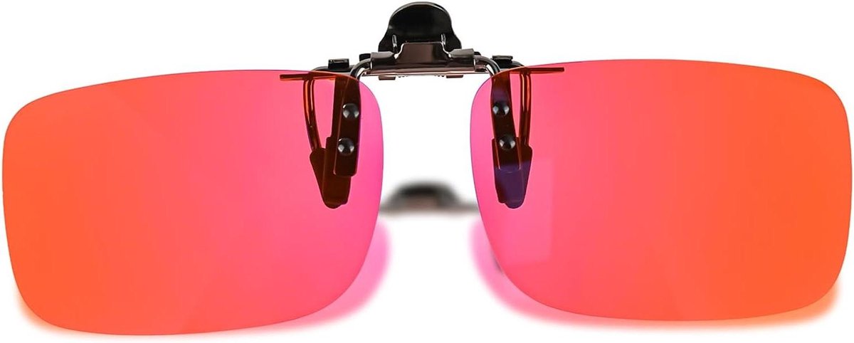 Clip-on Bril - Gaming Bril Blauwlichtfilter - Schermtijd Verminderen - Oranje Getinte Glazen - 145 cm - Oranje