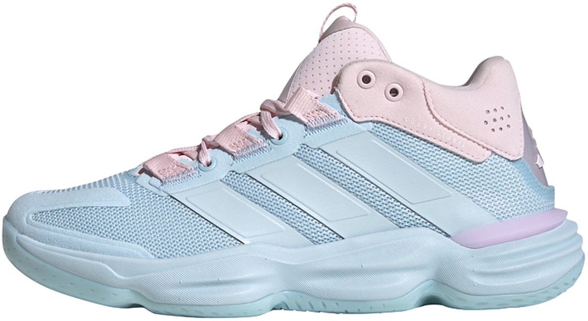 Adidas Performance Court Stabil Indoor Sneakers Dames Blauw