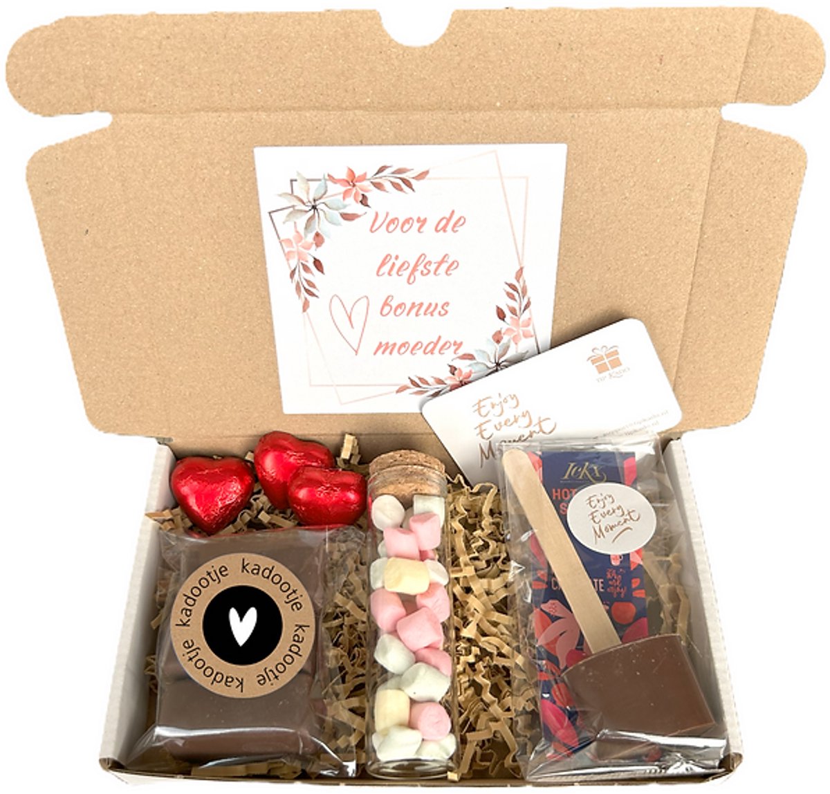Bonus mama choco mini cadeau - moederdag - bonusmama - chocolade - fudge