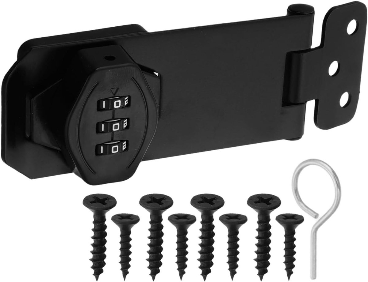Elektronisch Kastslot - Deurslot Babybeveiliging - Kasten Beveiligen - Geen Gereedschap Nodig - 12.50X4.10X2.30CM - Zwart