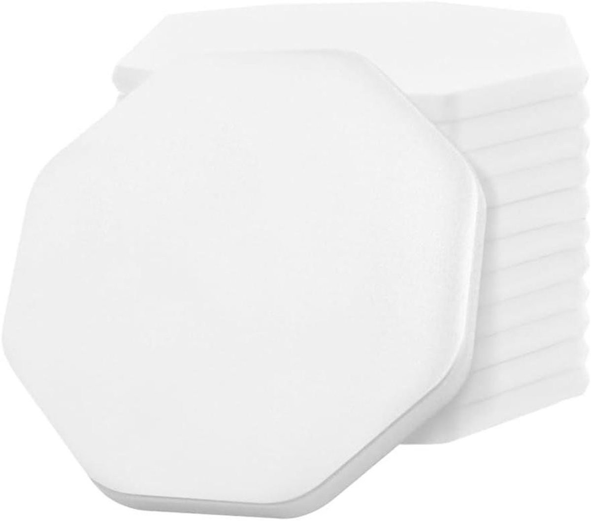Blanco munten - Jeton drankmunt - Evenementen organiseren - Achthoekige vorm - 38x38mm - Wit
