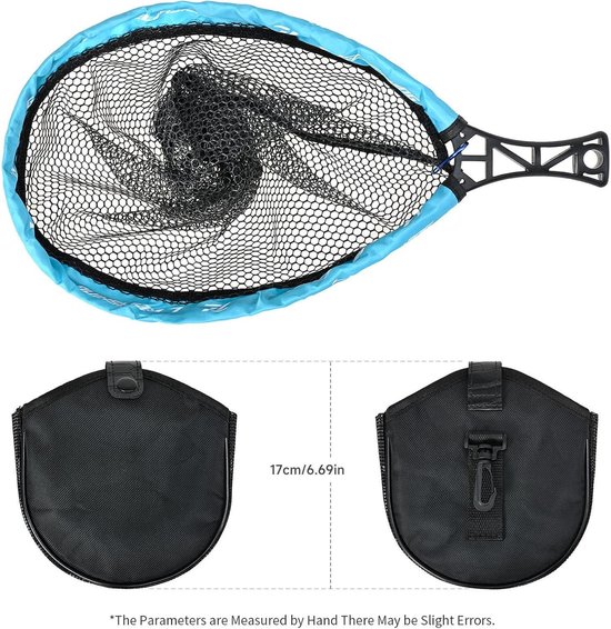 Vis schepnet - Hengelsport net - Vissen vangen - Opvouwbaar ontwerp - 35 x 27 cm - Niet gespecificeerd van Merkloos — afbeelding 5