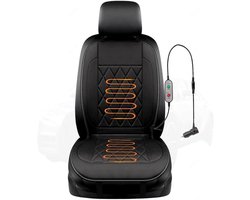 Verwarmd autostoelkussen - Stoelverwarming Auto - Comfortabel Rijden - Oververhittingsbeveiliging - Universeel - Zwart