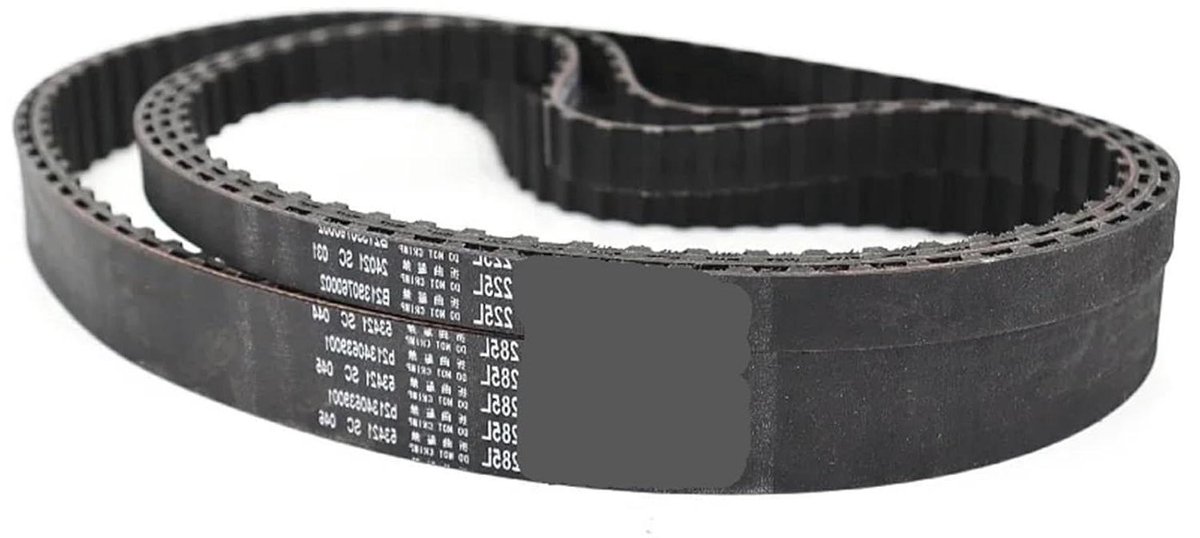 Tandriem Rubber - Aandrijfriem Loopbandriem - Machine Onderhoud - Elektrische Handgreep - 38mm - Zwart