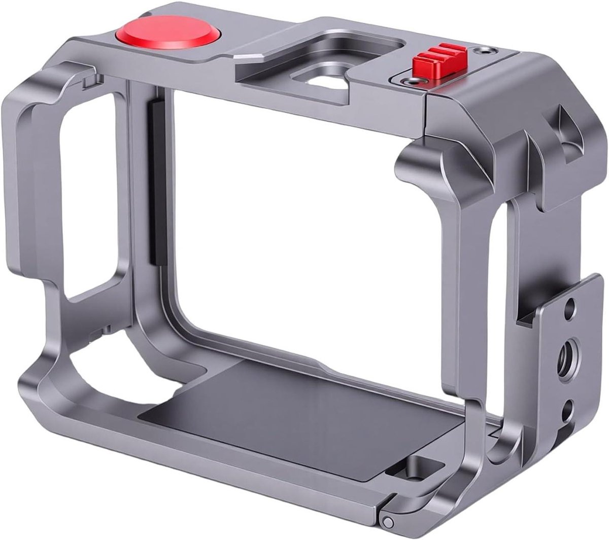 Actiecamerakooi - Camera Frame - Content Maken - Dubbele Cold Shoe - 8.5 x 6.5 x 5 cm - Zwart
