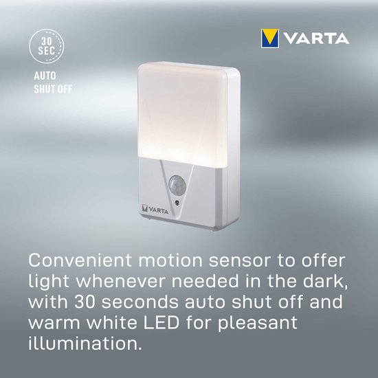 VARTA Nacht Lamp met Bewegingssensor - Wit van Varta — afbeelding 4