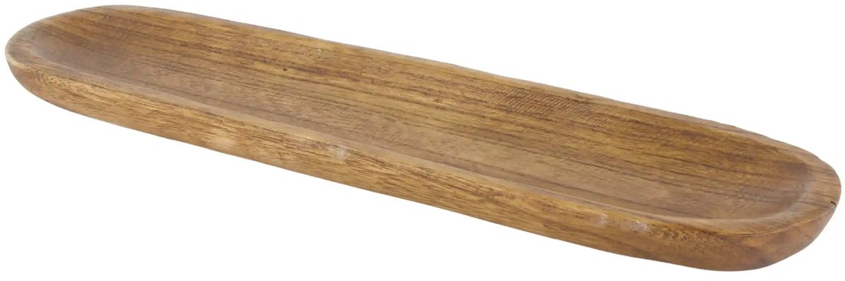 Bowl oval paulownia wood 49.5x12x3cm - ovalen houten bowl