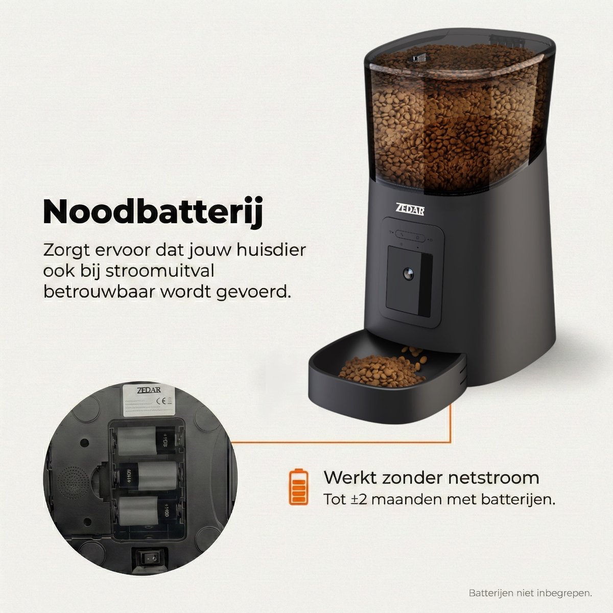 Zedar K1200 automatische kattenbak met A900 voerautomaat en 8 rollen thumbnail 5