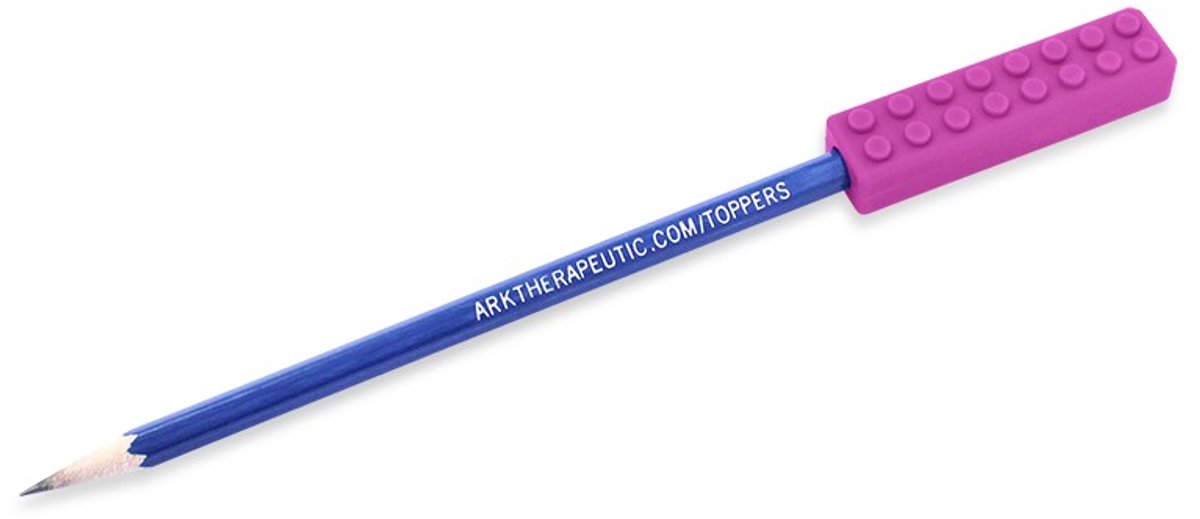 ARK Therapeutic kauwspeelgoed Brick Stick potloodtopper magenta sensorisch.