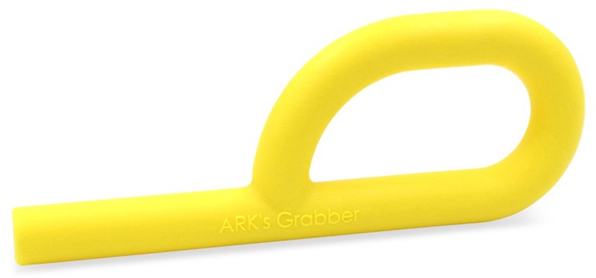 ARK Therapeutic kauwspeelgoed sensorisch Grabber P Tube glad geel standaard.