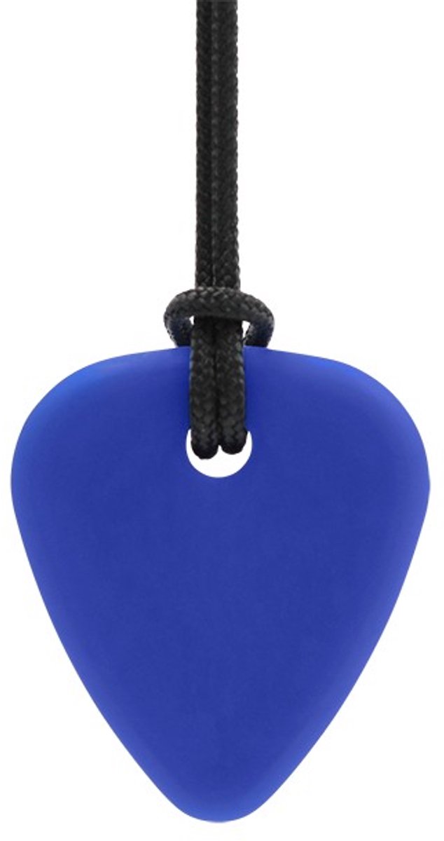 ARK Therapeutic kauwketting gitaarplectrum sensorisch speelgoed donkerblauw.