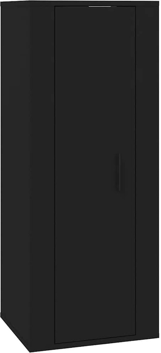 vidaXL - Tv-wandmeubel - 40x34,5x100 - cm - zwart