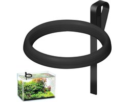 Drijvende visvoerhouder voor aquaria, geschikt voor glas van 3-15 mm, houdt voer op zijn plaats, ideaal voor betta's en rimless aquaria.
