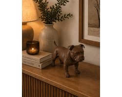 American Bully Hondenbeeld – Decoratief Beeldje | 3d geprint Bruin