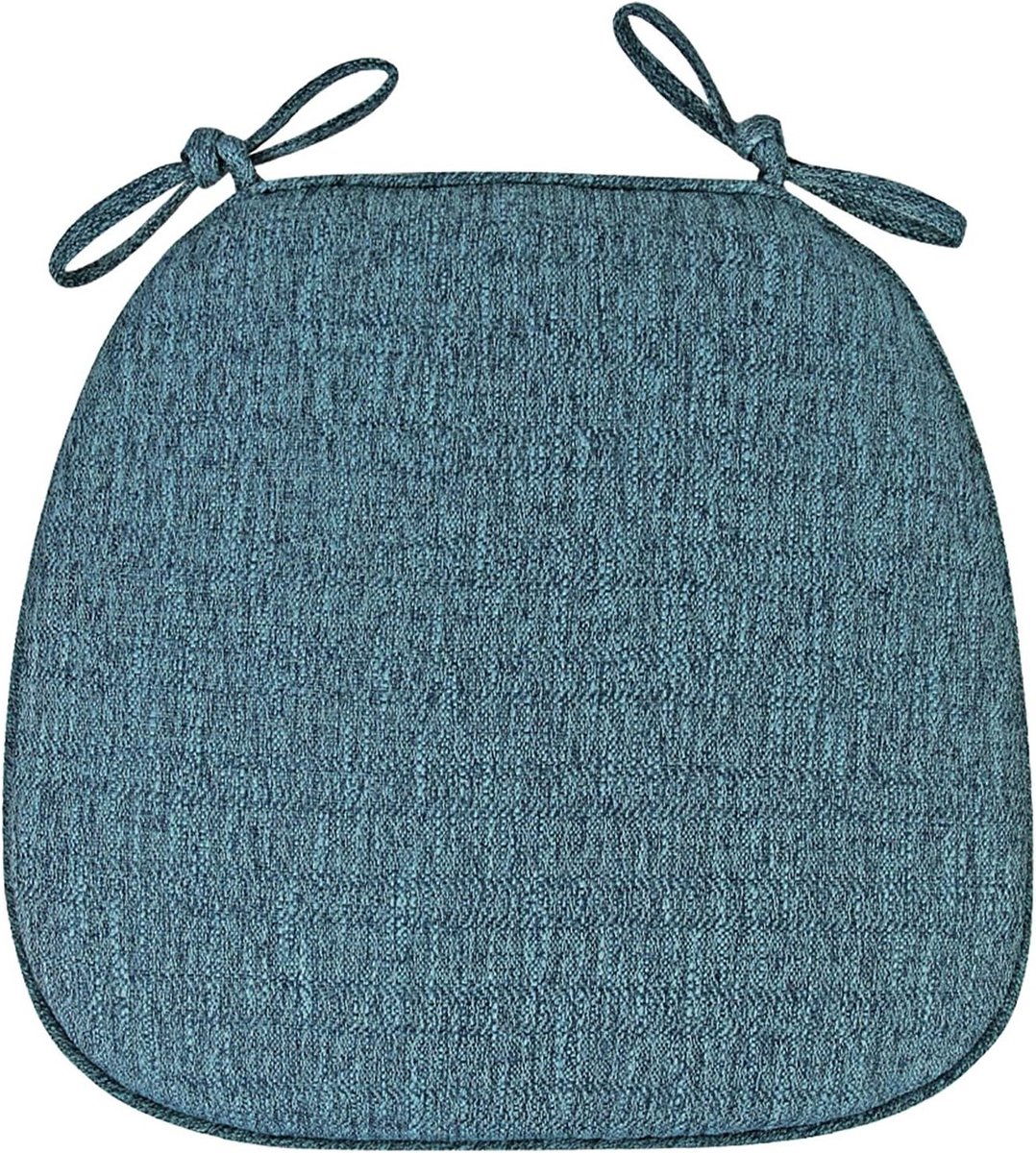 Eetstoelkussens 6 stuks, wasbare en verwijderbare stoelpads met antislip onderkant voor extra comfort en stijl