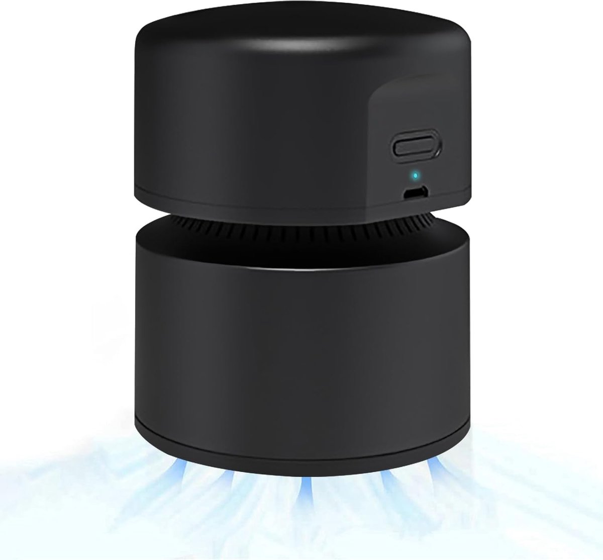 carmdering - Mini Tischstaubsauger - Draagbare Bureau Stofzuiger - USB Oplaadbaar - 120 Minuten Werktijd - 9000 RPM Zuigkracht - ABS Kunststof - Automatische Uitschakeling - Veelzijdige Reiniging -zwart- 1 Stuk