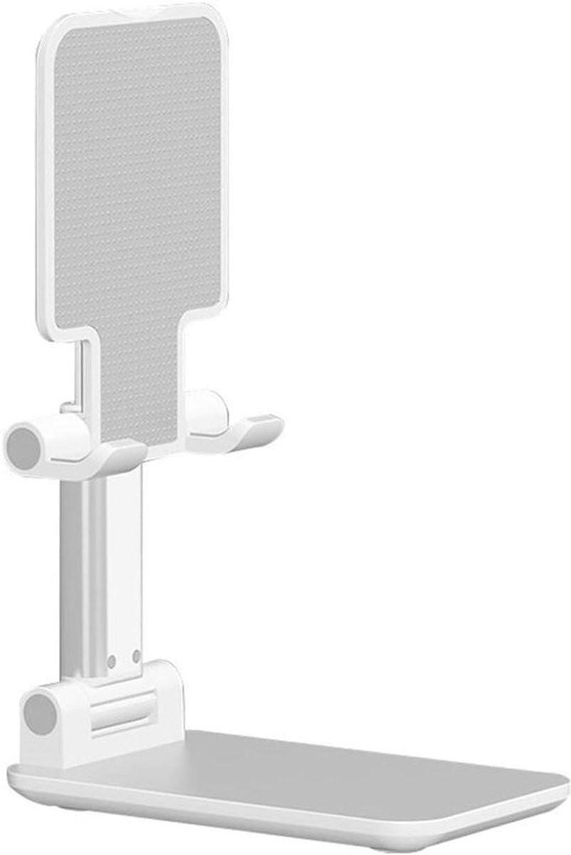 Bureau telefoonhouder met verstelbare tafelclip - Wit