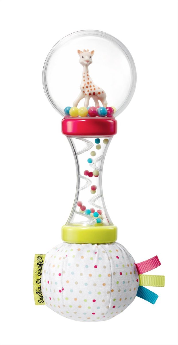 Sophie de giraf Zachte Maracas Rammelaar - Babyspeelgoed - Kraamcadeau - Babyshower cadeau - In wit/rode geschenkdoos - Vanaf 3 maanden - 6x6x17 cm — afbeelding 7