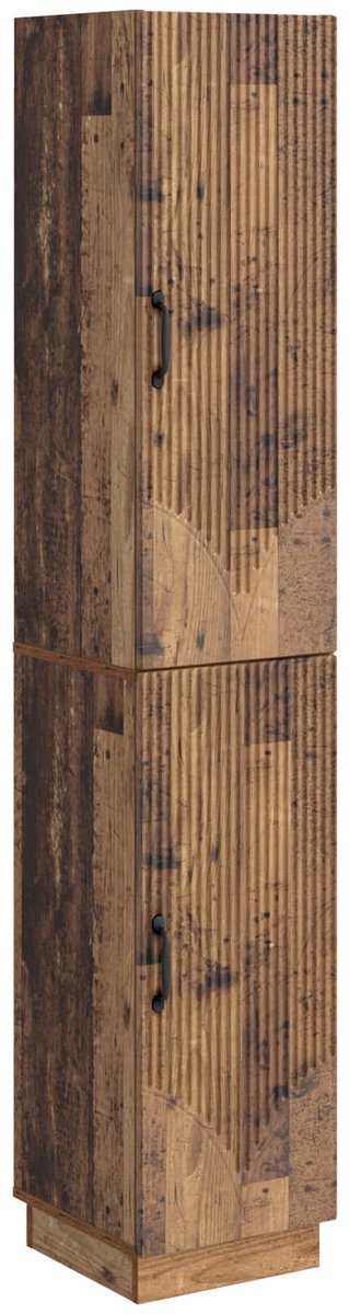 vidaXL Kast - Set - 2 - st - Oud - hout - Bewerkt - hout Oud hout