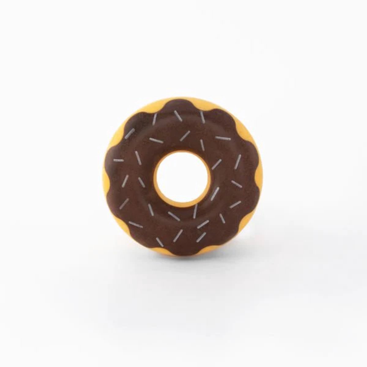 ZippyPaws ZippyTuff Donutz latex Chocolate - latex speeltje voor honden - met pieper - 13 cm