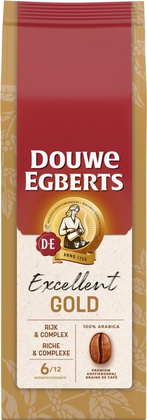 Douwe Egberts Excellent Gold koffiebonen, 500g. 100% Arabica.