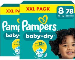 Pampers Baby-Dry luiers - Maat 8 - 156 (2 x 78) luiers (17+ KG)