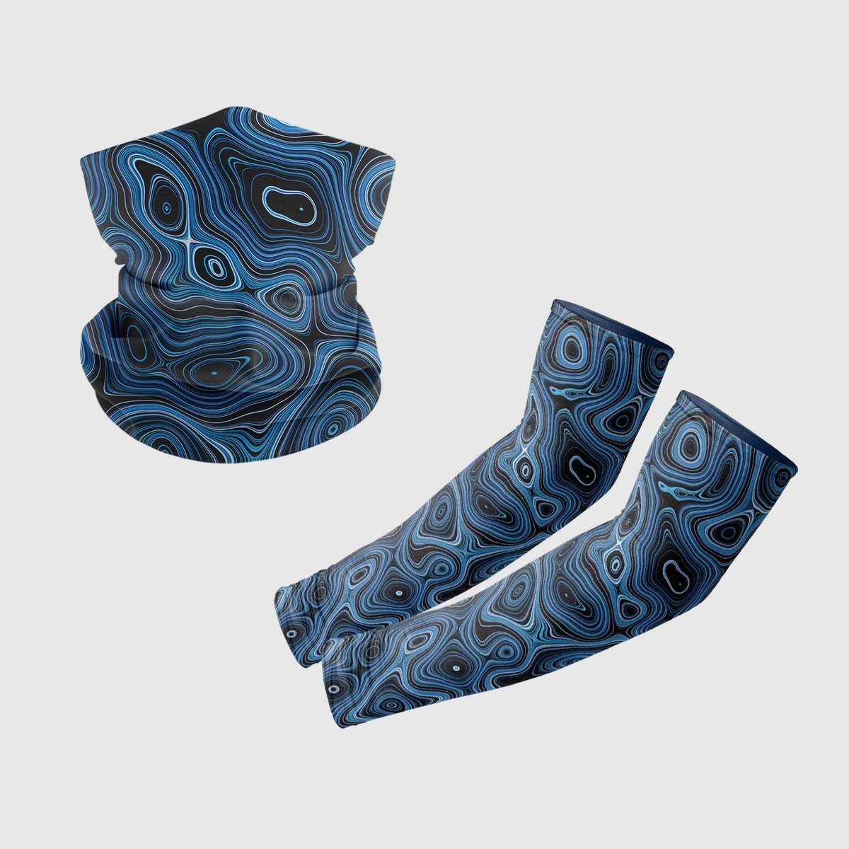 Premium Nekwarmer & Armstukken Set - UV-Bescherming - Ice Silk Materiaal - Zonbescherming Combiset - Voor Sport, Fiets & Motor - Dames & Heren
