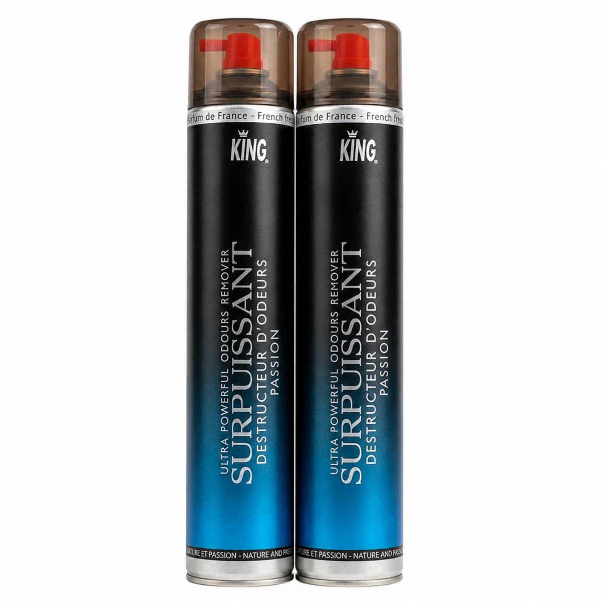 Krachtige Pasion luchtverfrisser 750ML 2X / Destructeur d'odeurs surpuissant Passion 750ml 2X