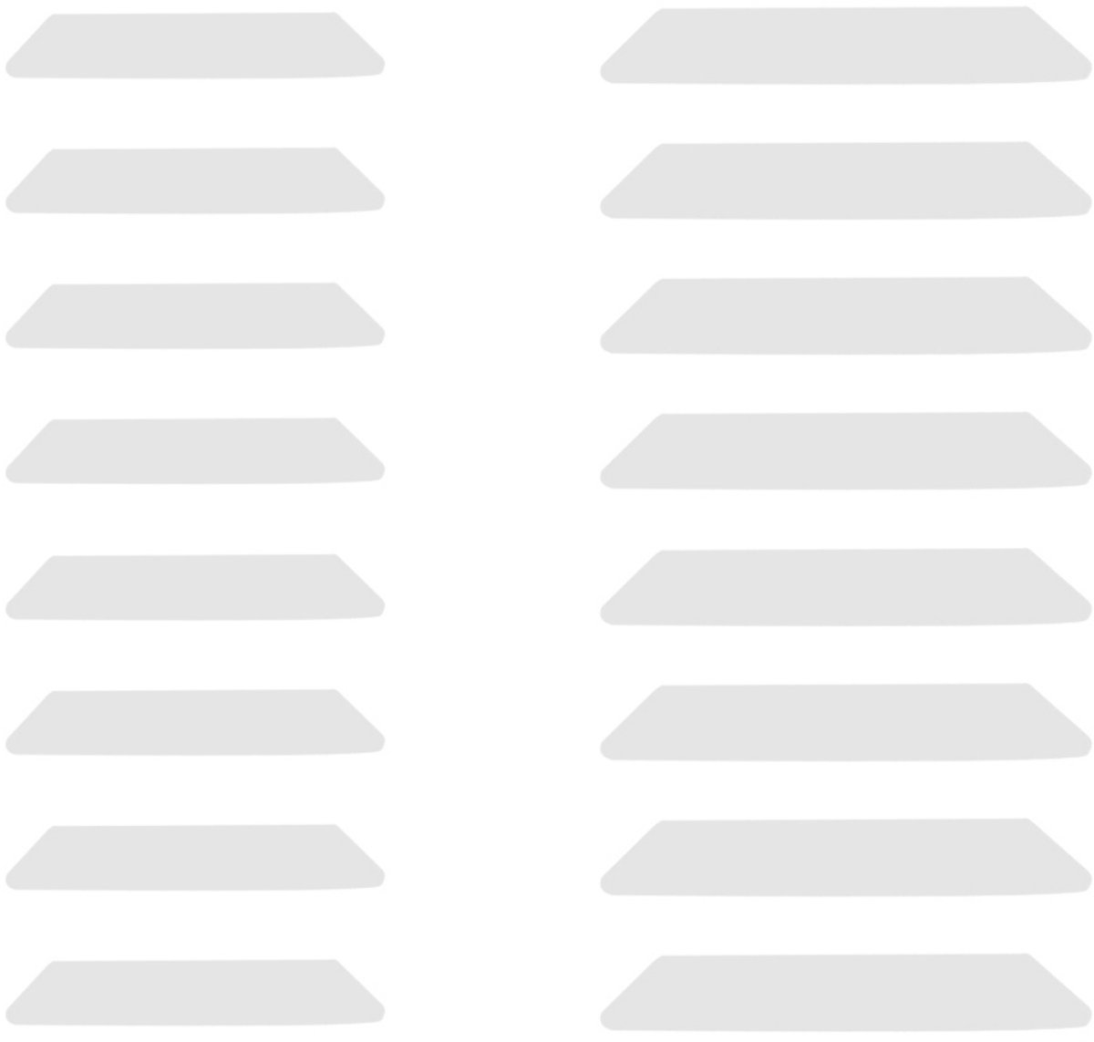 TOVBMUP Antislipstickers voor tapijten - dubbelzijdige anti-krullijm - afwasbaar en herbruikbaar - antislip voor hardhouten vloeren, tapijten en vloerkleden - verpakking van 16