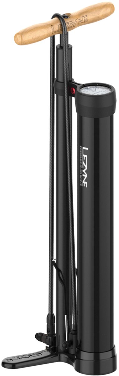 Lezyne Pressure Over Drive Y11 - Fietspomp - Vloerpomp - Analoge drukmeter - Tot 15 bar - Presta en Schrader ventielen - Aluminium - Zwart van Lezyne — afbeelding 5