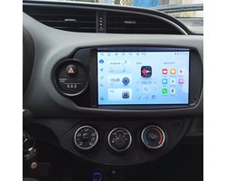 Junsun Android 15 Autoradio Geschikt voor Toyota Yaris (2012-2017), 4GB+64GB, Draadloze CarPlay & Andriod Auto, 9-inch IPS Touchscreen, Bluetooth, GPS-multimedianavigatie, WIFI, SWC, FM, RDS, DSP, DAB+, Quad-core processor