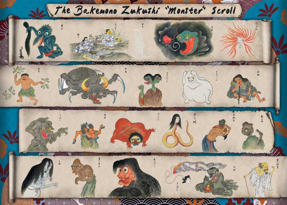 Art & Fable Japanese Monster Scroll 9500) pcs