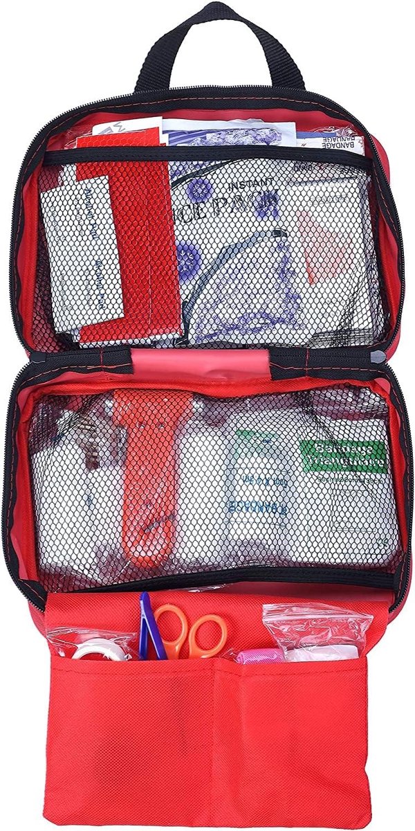 EHBO-Set 230-Delig, Complete Variëteit Outdoor Survival Emergency Box voor Werkplek, Thuis, Auto, Camping, Reizen, Sport Mini Box Medische Noodhulp