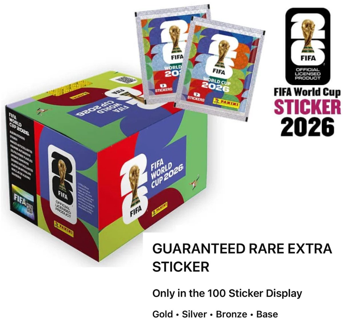 Display 100 Packs Panini FIFA World Cup 2026 | Games | bol