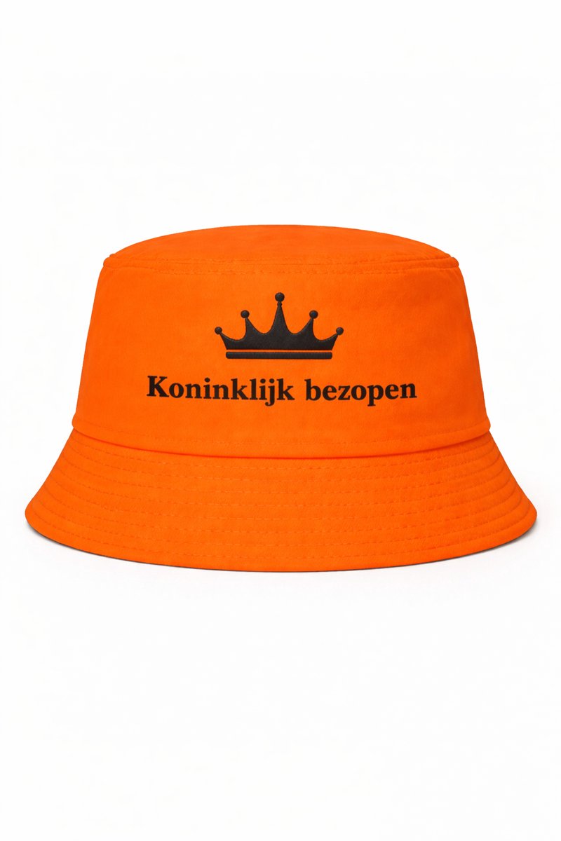 Buckethat - Oranje - Koninklijk Bezopen - One Size