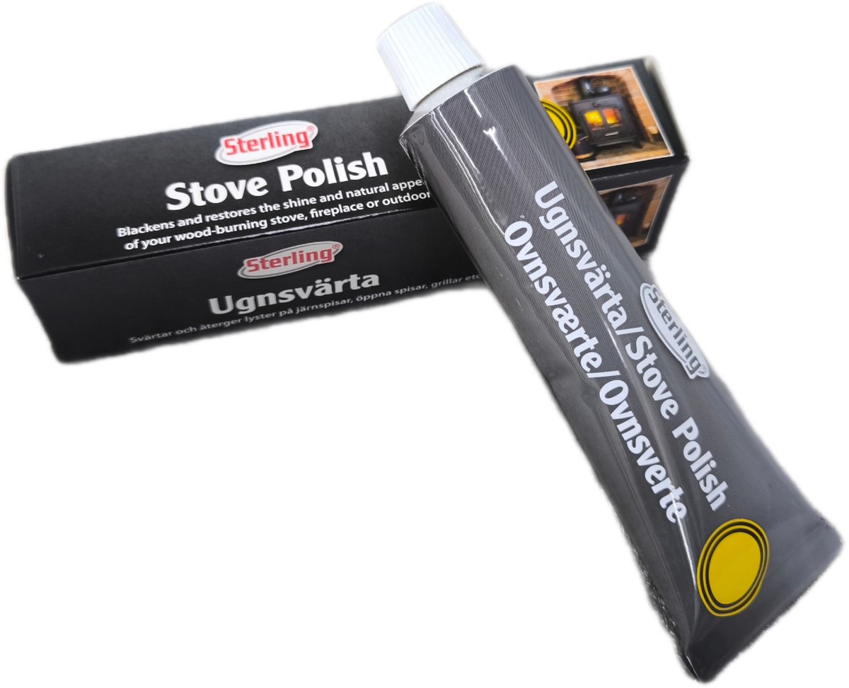 Sterling - Kachelpoets - Zwart - Voor kachels en haarden - 75ml