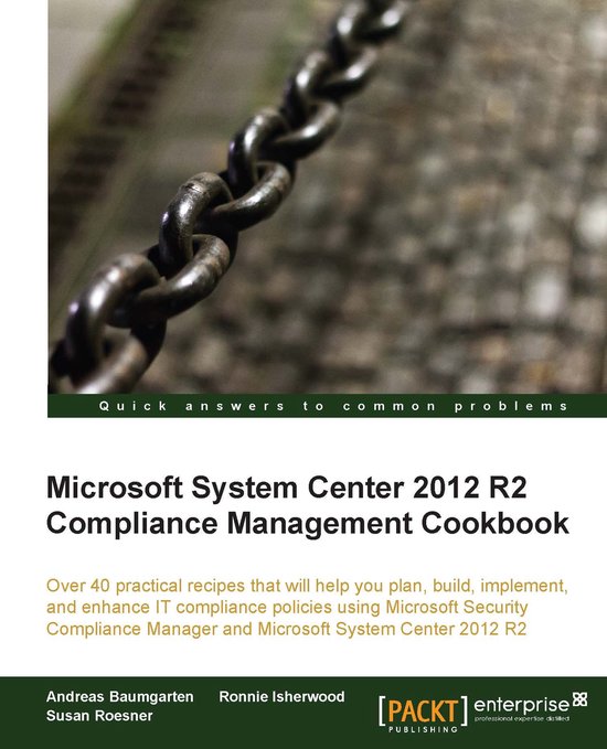 Microsoft System Center 2012 R2 Compliance Management Cookbo ... - cover