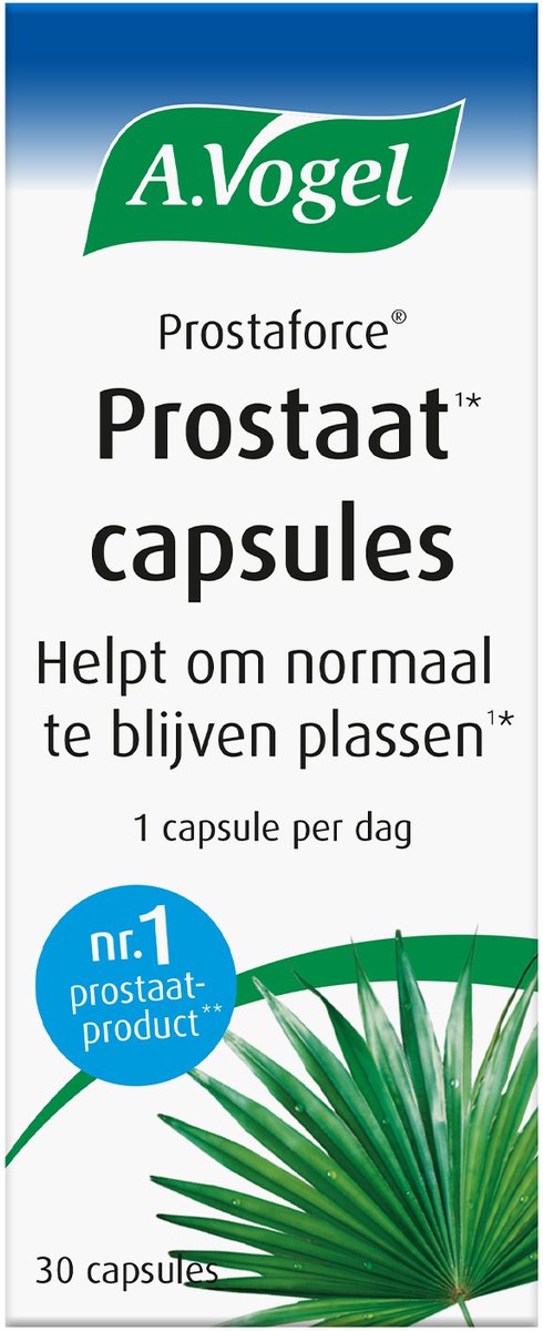 A.Vogel Prostaforce capsules - Helpt mannen om normaal te kunnen blijven plassen - 30st