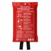 DVM Blusdeken 120x180 cm - TÜV getest - Klasse F vetbrand - Rode bag