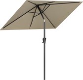 LifeGoods Parasol - Tuin - 205x136cm - 30° Kantelbaar - Waterdicht - UPF50+ - Taupe