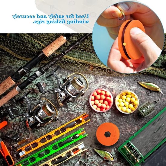 Foam Koord Wikkelaars voor Voorzakken, 43x13mm, Visserslijn, Spoelen met Plastic Doos, Schuim Wikkelborden, Vissersaccessoires, Set van 16, Ideaal voor Organisatie en Opslag — afbeelding 4