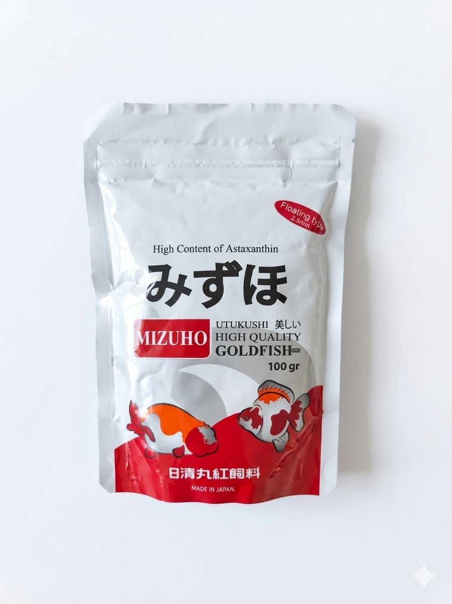Mizuho goudvisvoer 100 gr. Drijvend-Vissenvoer-Vissenvoer aquarium-Visvoer voor goudvis en andere aquariumvissen - Korrels - 100 gram