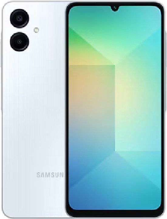 Samsung Galaxy A06 smartphone 6,7 inch, 64GB, 4GB RAM, 50MP camera, 5000mAh batterij, blauw