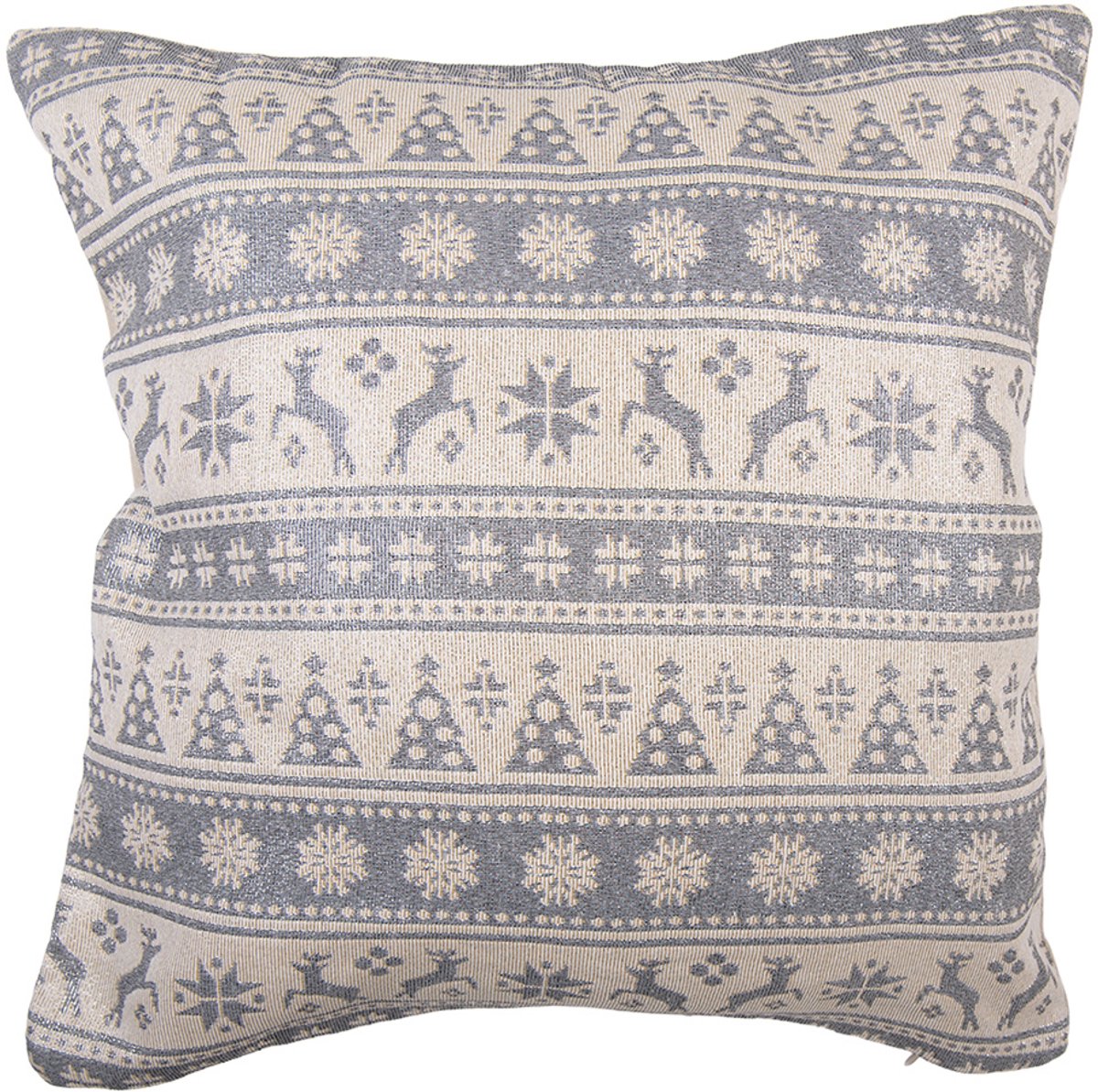 Clayre & Eef Sierkussen 44x44 cm Beige Polyester