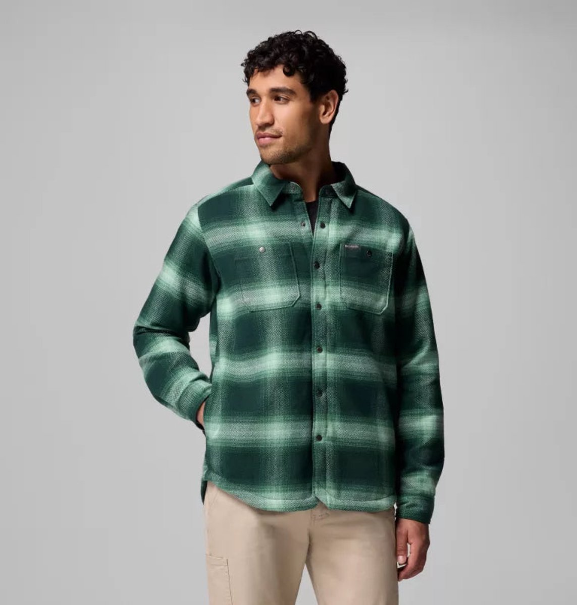 Columbia Windward II Shirt Jacket L Rain Forest
