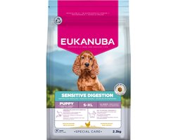 Eukanuba Hondenvoer Droog Special Care Puppy Sensitive Digestion - 3 x 2,3 kg - Voordeelverpakking